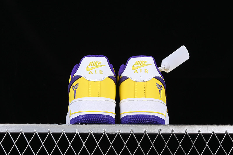 Kobe Nike Air Force 1 '07 Low White/Yellow/Purple 31