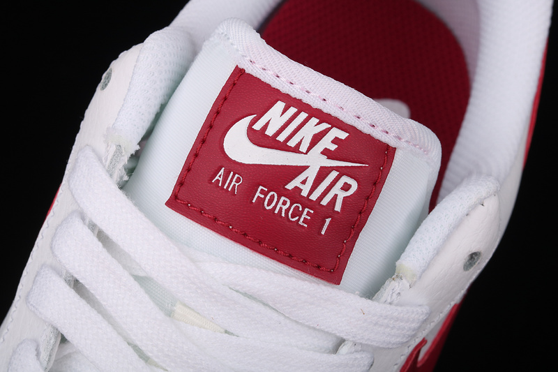 Air Force 1 Low White/Noble Red/White/White 7