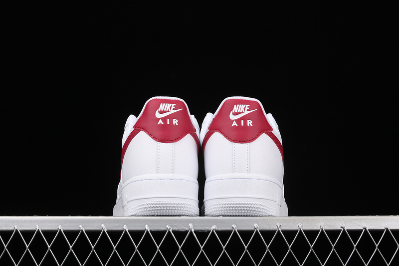 Air Force 1 Low White/Noble Red/White/White 9