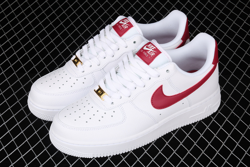 Air Force 1 Low White/Noble Red/White/White 11