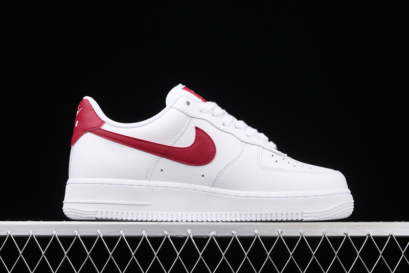 Air Force 1 Low White/Noble Red/White/White 17