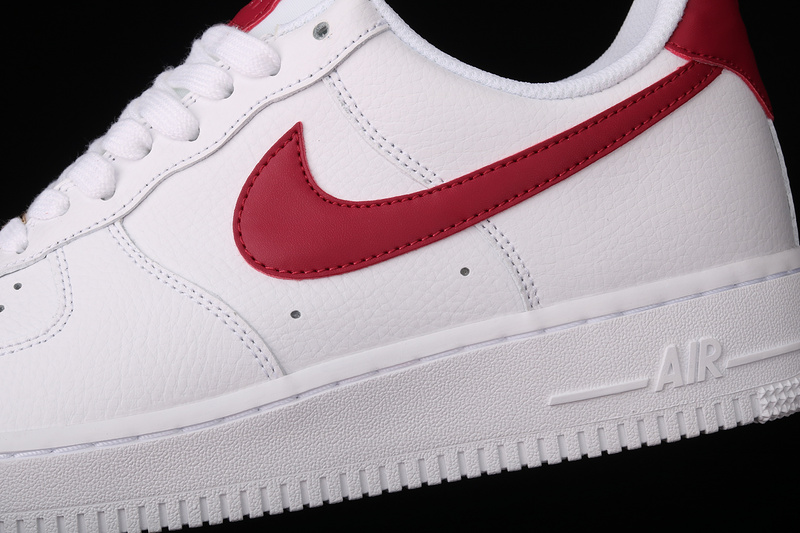 Air Force 1 Low White/Noble Red/White/White 29