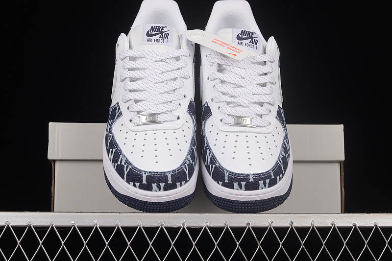 Nike Air Force 1 '07 Low White/White/Dark Blue 5