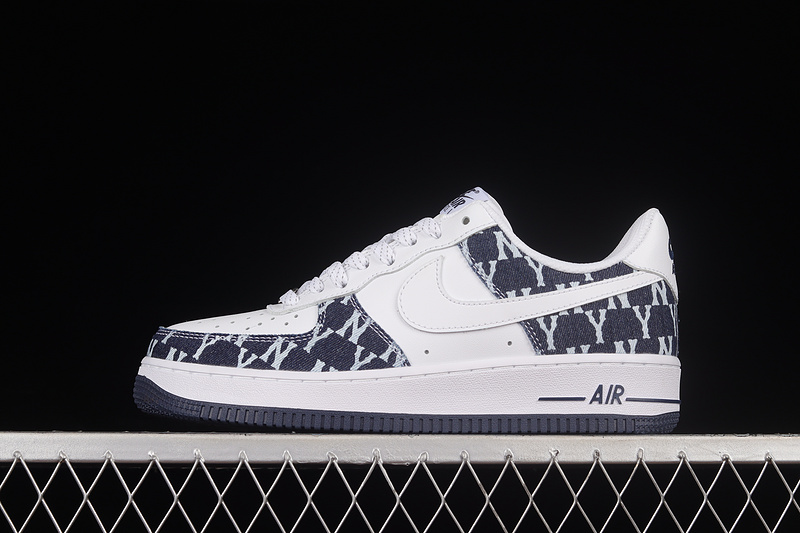 Nike Air Force 1 '07 Low White/White/Dark Blue 15