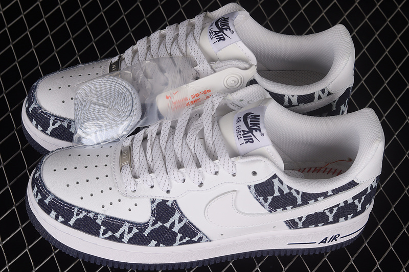 Nike Air Force 1 '07 Low White/White/Dark Blue 25