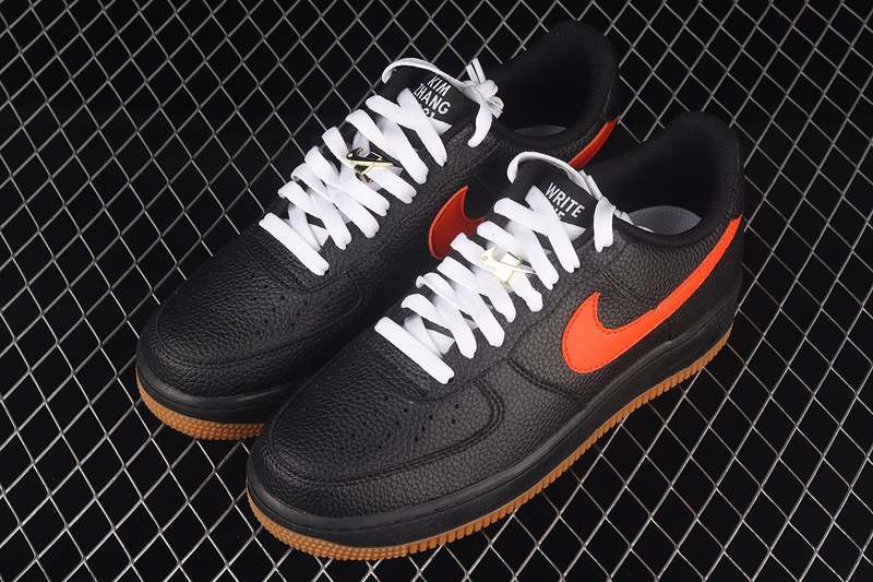 Air Force 1 Low 07 Black/Black/Red 7