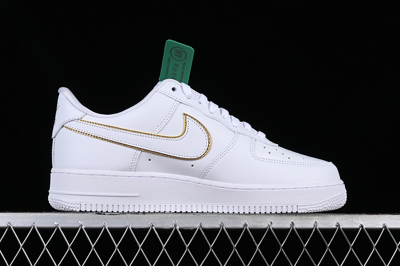 Nike Air Force 1 '07 Ess White/Gold 7