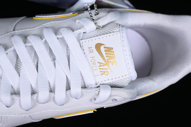 Nike Air Force 1 '07 Ess White/Gold 13