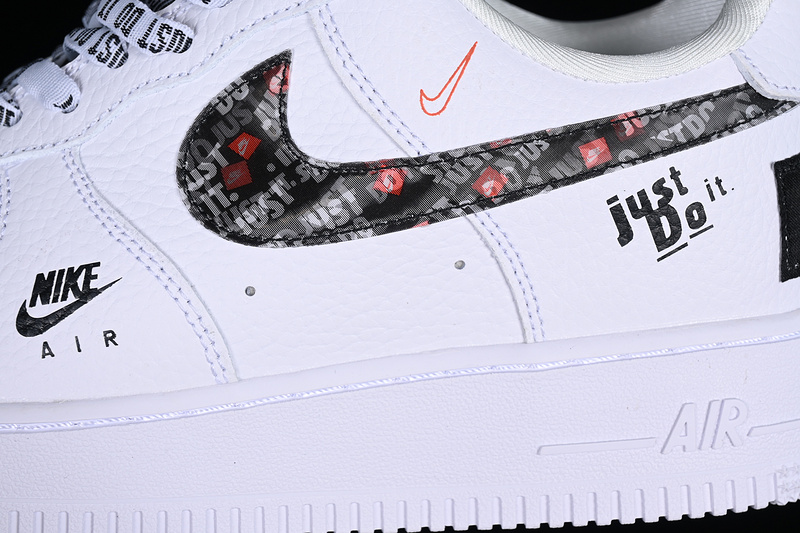 Nike Air Force 1 '07 Low Just Do It White/Black/Orange 5