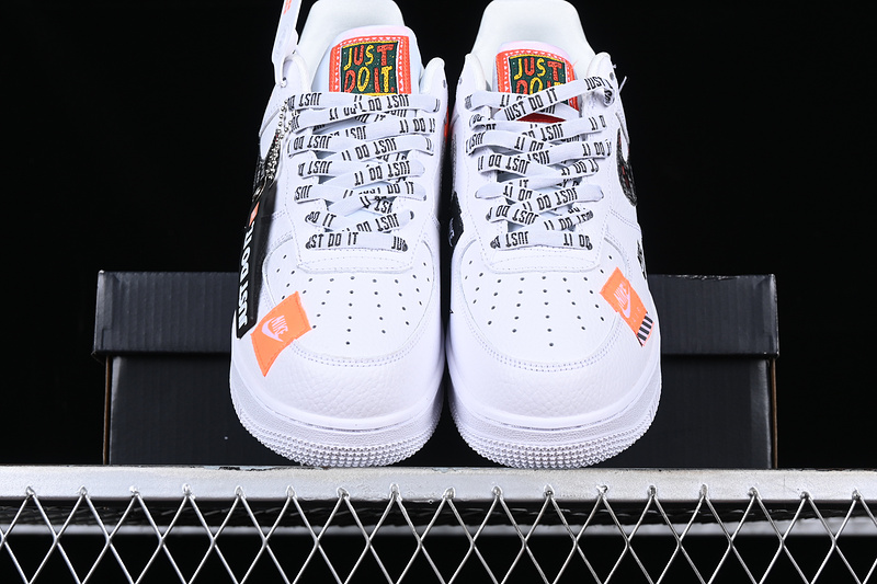 Nike Air Force 1 '07 Low Just Do It White/Black/Orange 9