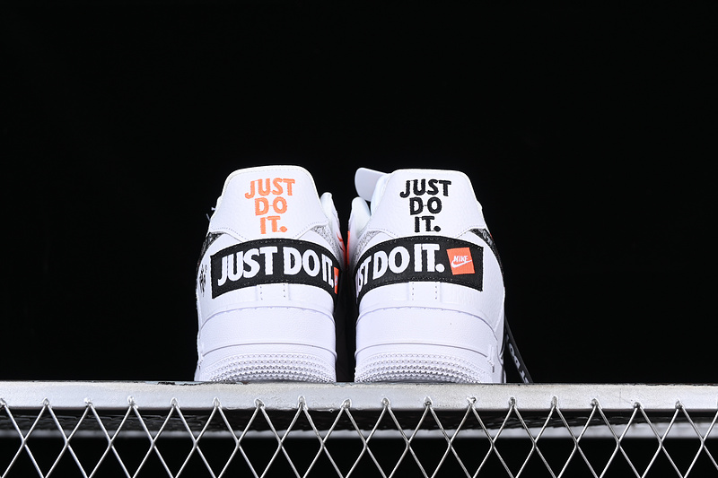 Nike Air Force 1 '07 Low Just Do It White/Black/Orange 11