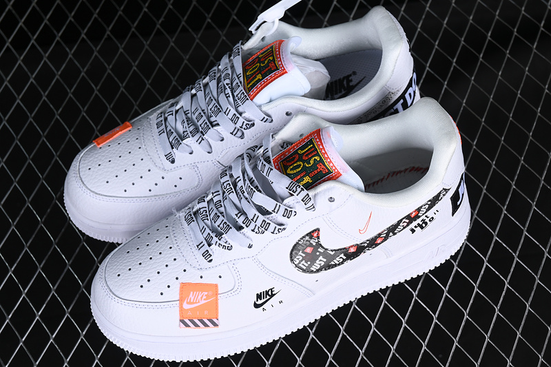 Nike Air Force 1 '07 Low Just Do It White/Black/Orange 31