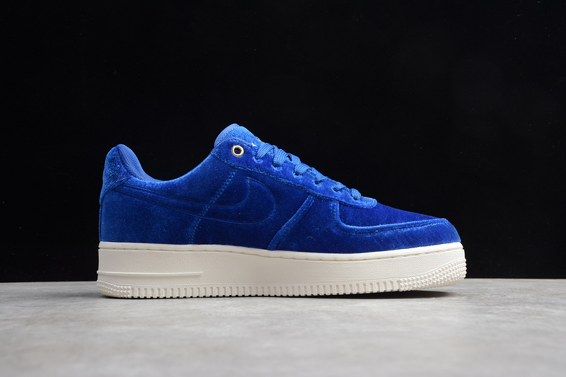 Air Force 1 Low Premium 3 Velour Blue Void/Sail-Metallic Gold 25