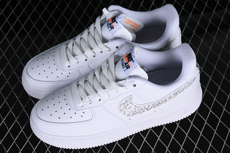 Nike Air Force 1 '07 Low Just Do It White/Grey/Black 17