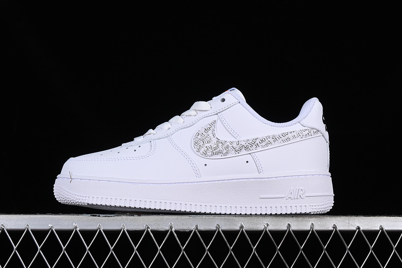 Nike Air Force 1 '07 Low Just Do It White/Grey/Black 25