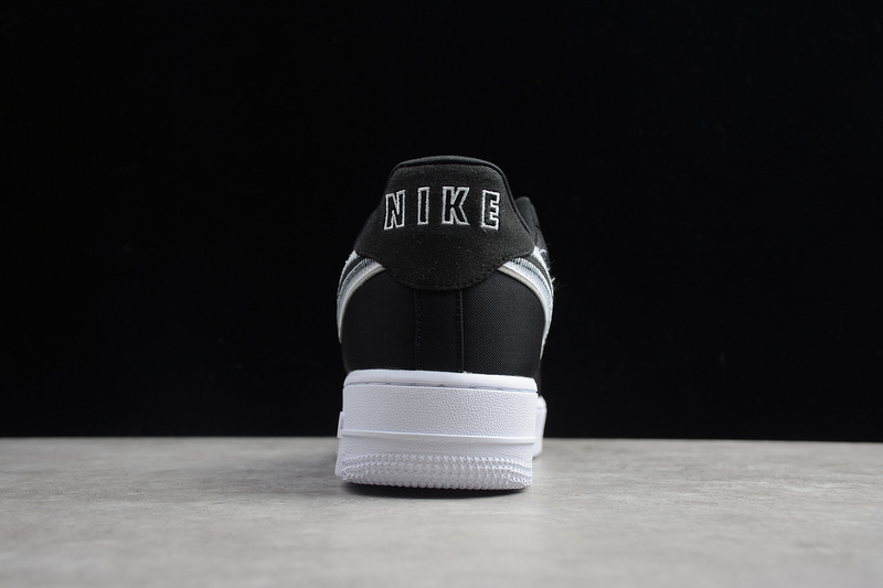 Air Force 1 Low Reverse Stitch Black/Black/White 7