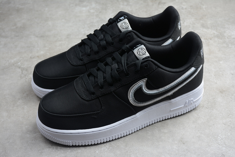 Air Force 1 Low Reverse Stitch Black/Black/White 11