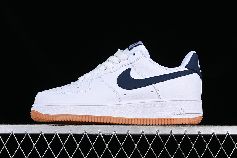 Air Force 1 Low Obsidian Gum White/University Red-Gum Medium Brown-Obsidian 17