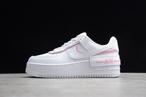 Air Force 1 Shadow White/White-Magic Flamingo 3