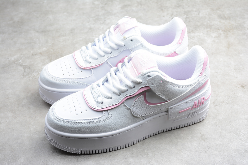 Air Force 1 Shadow White/White-Magic Flamingo 15