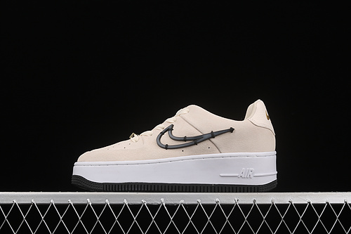 Air Force 1 Sage Low Lx Light Cream/Black/Metallic Gold/White 19