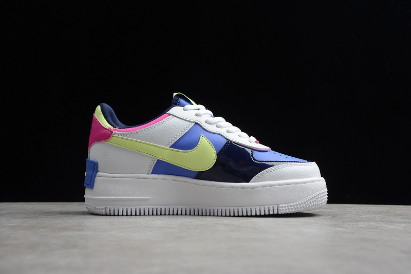 Air Force 1 Shadow White/Sapphire-Barely Volt 7