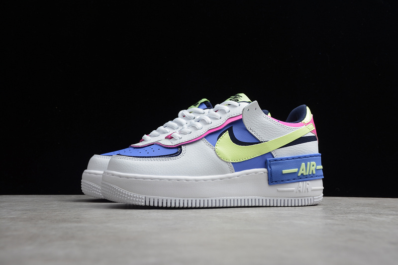 Air Force 1 Shadow White/Sapphire-Barely Volt 23