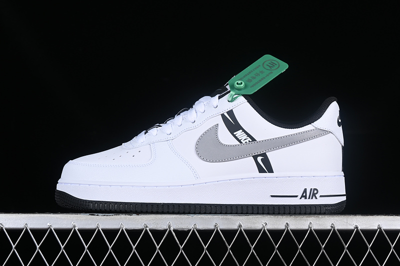 Nike Air Force 1 '07 Low Ksa White/Black/Reflect Silver 25