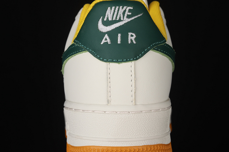 Air Force 1 Low White/Dark Green/Yellow 3