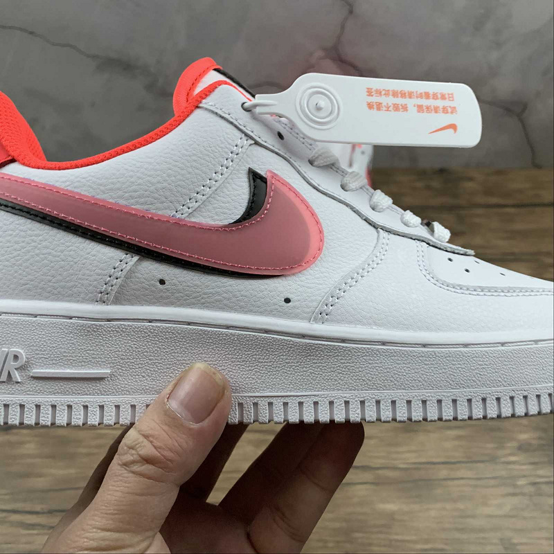 Air Force 1 Low Lv8 Gs Double Swoosh White/Black/Bright Crimson 23