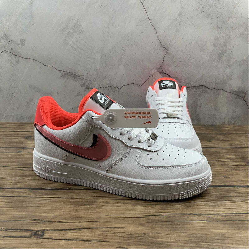 Air Force 1 Low Lv8 Gs Double Swoosh White/Black/Bright Crimson 33