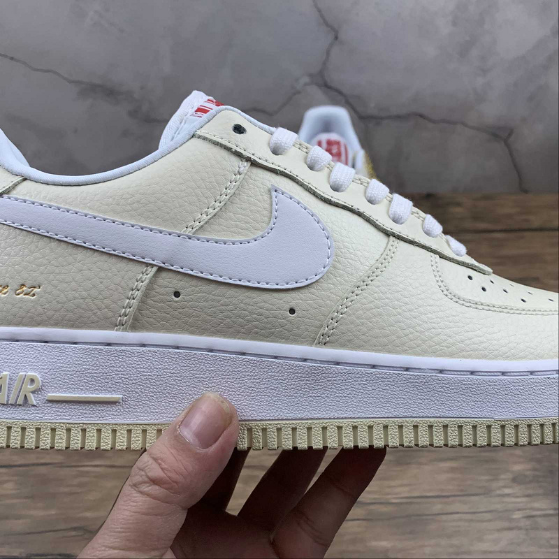 Air Force 1 Low Popcorn Coconut Milk/White-University Red 9