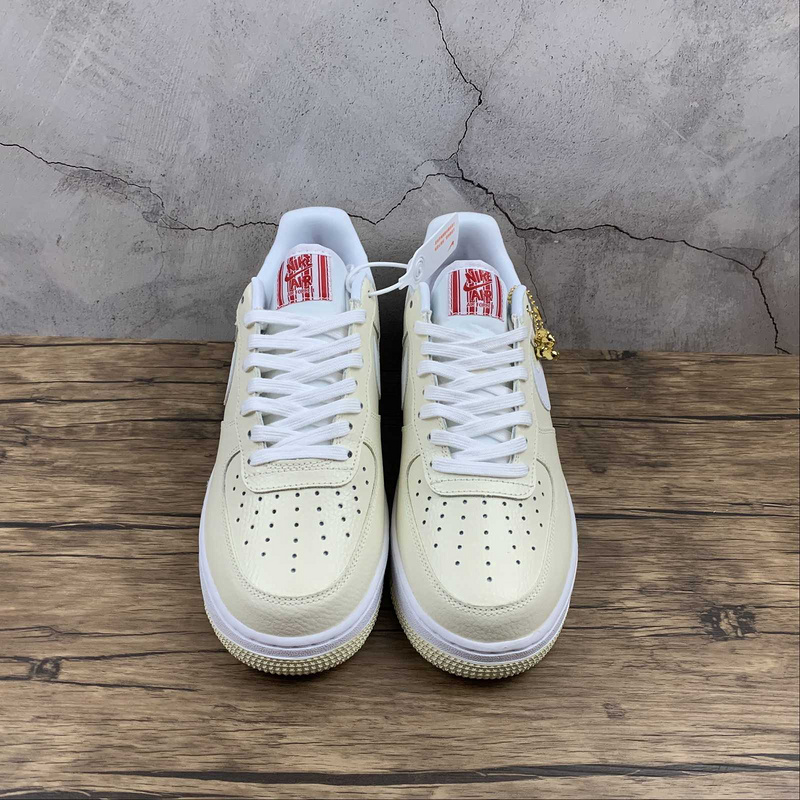 Air Force 1 Low Popcorn Coconut Milk/White-University Red 15