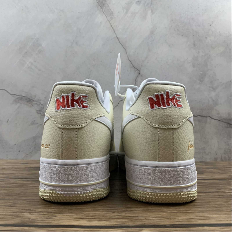 Air Force 1 Low Popcorn Coconut Milk/White-University Red 23