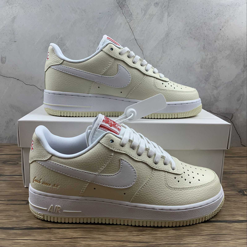 Air Force 1 Low Popcorn Coconut Milk/White-University Red 29