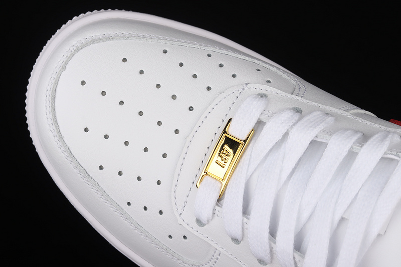 Air Force 1 Low 07 Essential White/Gym Red/Gold 5