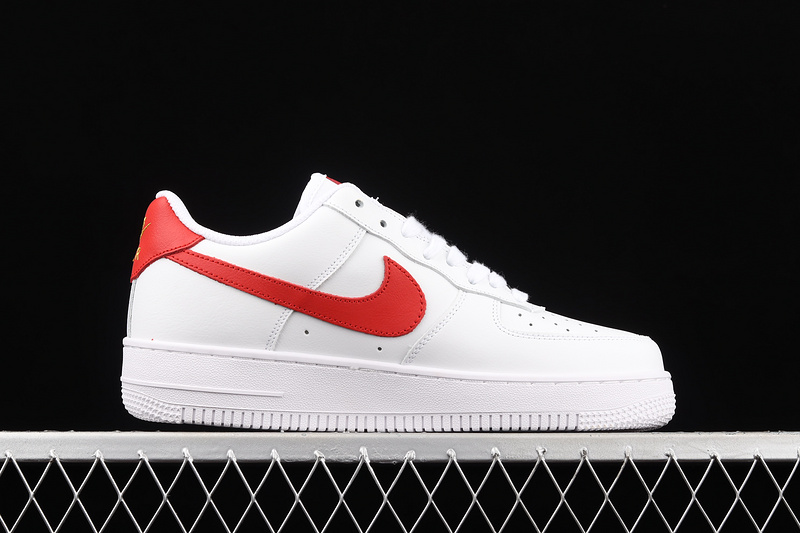 Air Force 1 Low 07 Essential White/Gym Red/Gold 7