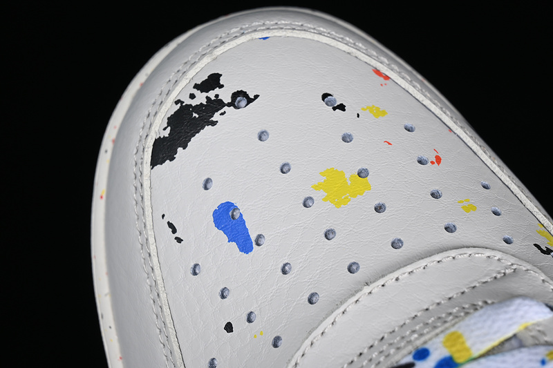 Nike Air Force 1 '07 Low Lv8 Paint Splatter Light Bone Light Bone/Black 23