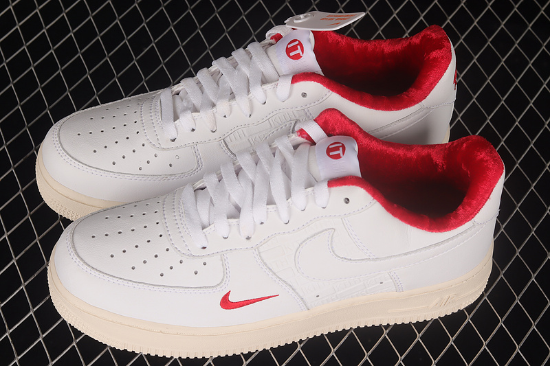 Nike Air Force 1 '07 Low X Kith White/White/Red 13