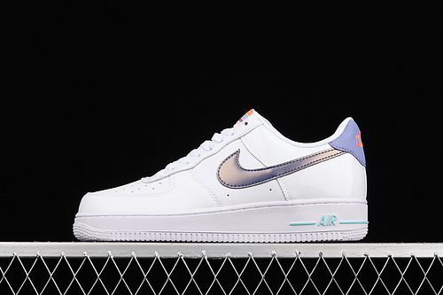 Air Force 1 Low Lv8 1 Gs White/Light Thistle/Copa/Dark Purple Dust 5