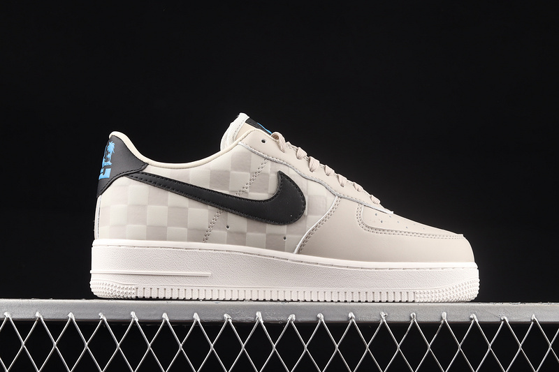 Lebron James X Air Force 1 Strive For Greatness Beige/Black/Blue 9