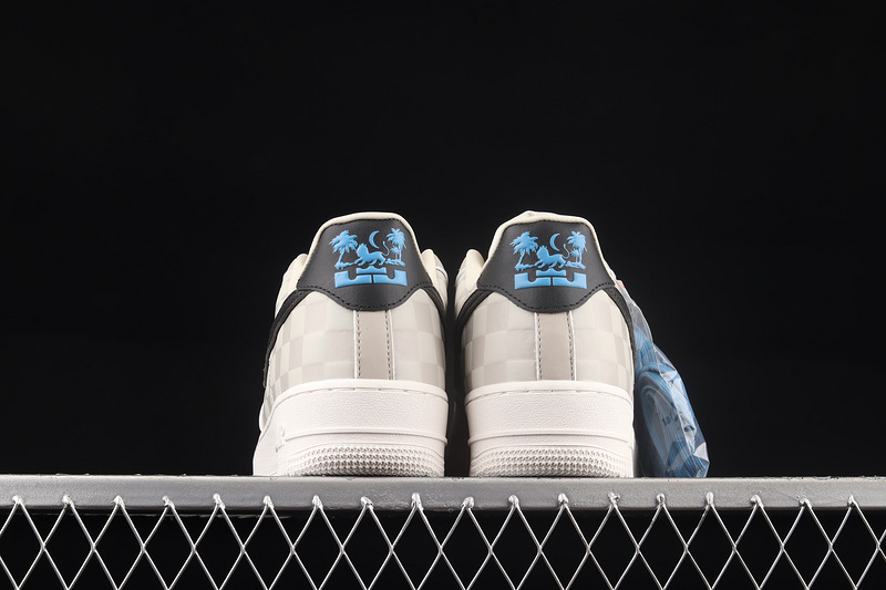 Lebron James X Air Force 1 Strive For Greatness Beige/Black/Blue 19