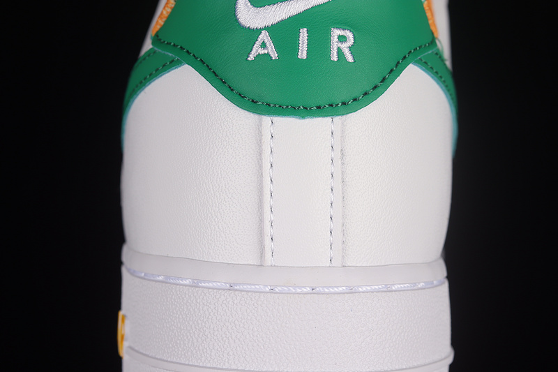 Nike Air Force 1 '07 Low White/Green/Orange 7