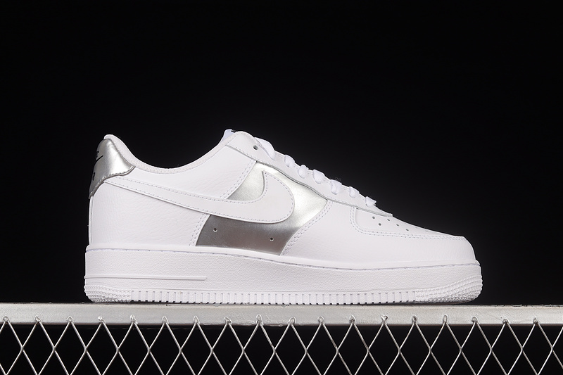 Air Force 1 Low White/Metallic Silver/White 7