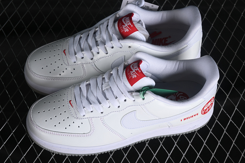 Nike Air Force 1 '07 Low I Believe Daruma White/Red 9