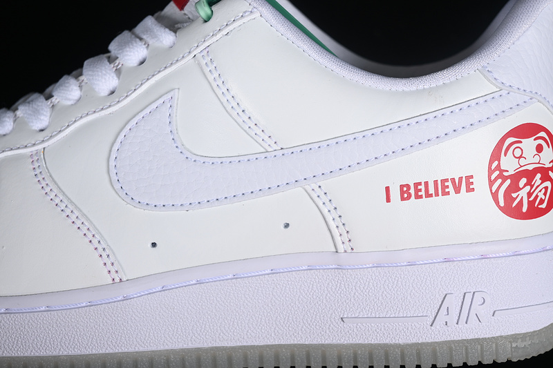 Nike Air Force 1 '07 Low I Believe Daruma White/Red 19