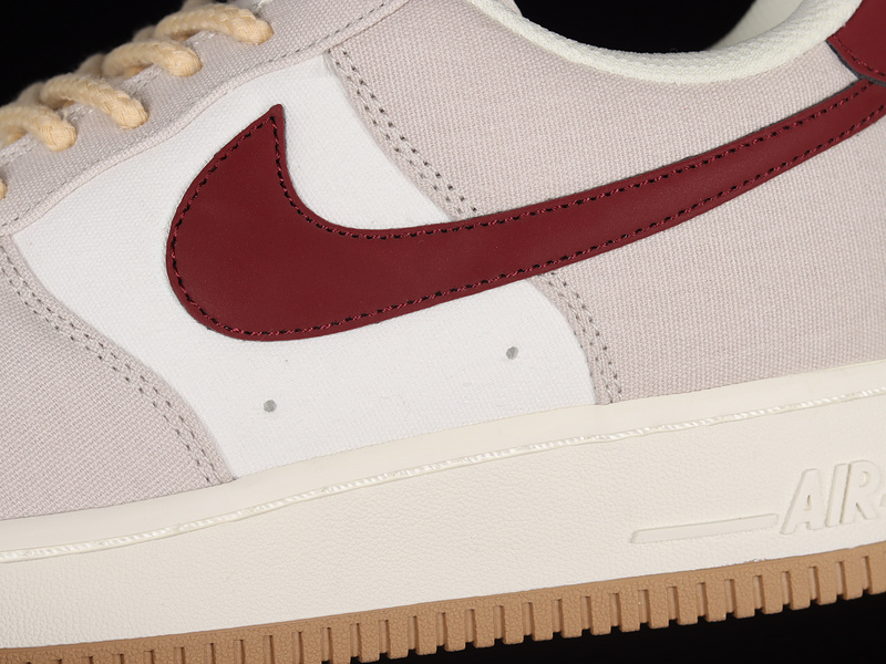 Air Force 1 Low 07 Rice Grey/Burgundy-Beige 7