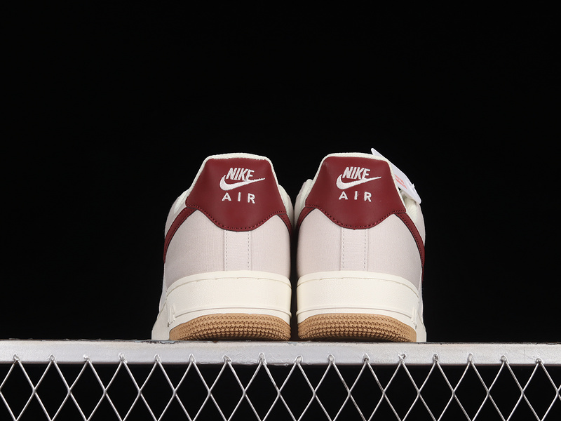 Air Force 1 Low 07 Rice Grey/Burgundy-Beige 21