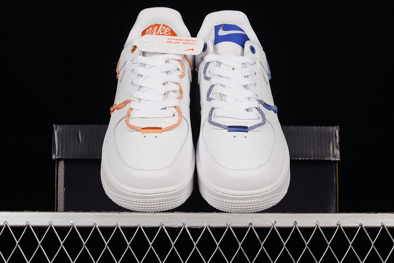 Air Force 1 Low 07 Lx White/Safety Orange/Blue 5