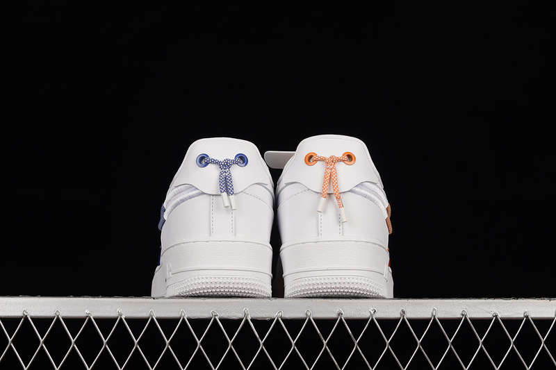 Air Force 1 Low 07 Lx White/Safety Orange/Blue 11